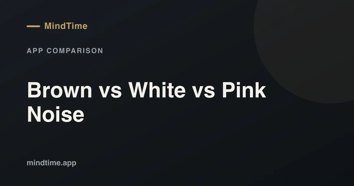 Hnědý šum vs bílý šum vs růžový šum: Co je nejlepší pro spánek a zaměření?
